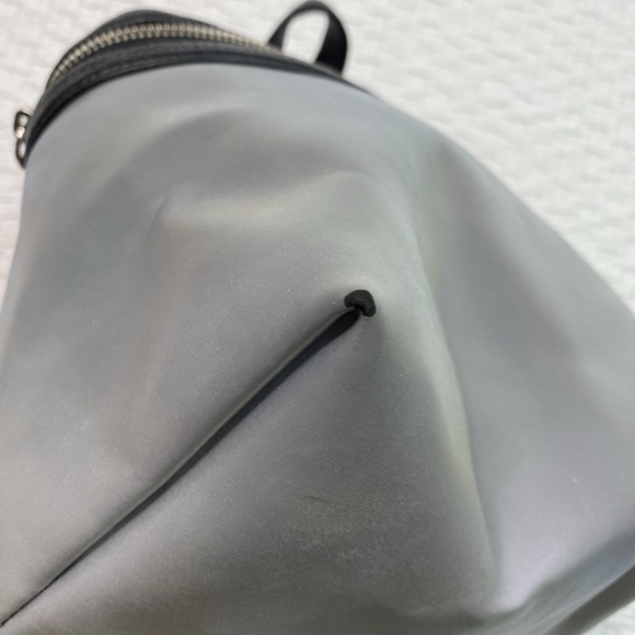 KARA DESIGNER VERY RARE Backpack Genuine Pebble Leather Silver Reflective Small main image 7